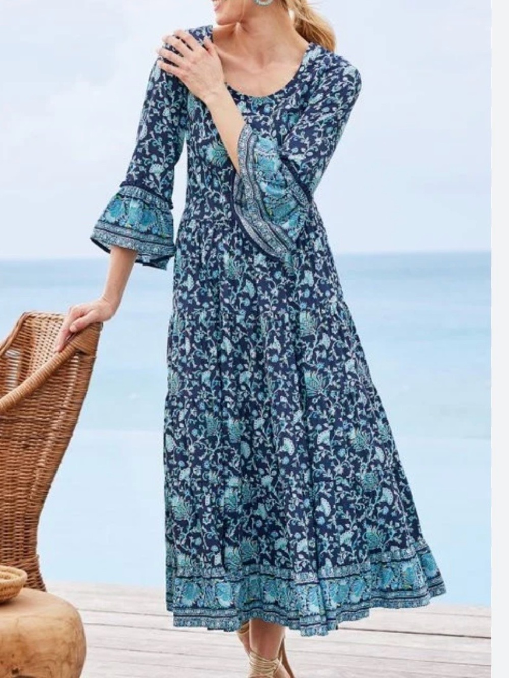 Soft Surroundings Lily Midi Dress size PL